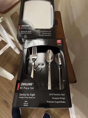 Zwilling 60pcs Cutlery Set. 18/10ステンレス ZWILLING King 45-pc Flatware Set, 18/10 Stainless Steel (Polished
