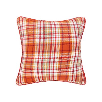 C&F Home 18" x 18" Briar Plaid Decor Decoration Fall Woven Throw Pillow For Sofa Couch Or Bed
