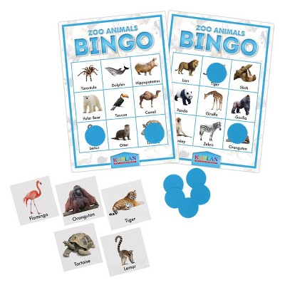 Kaplan Early Learning Company Zoo Animals Bingo