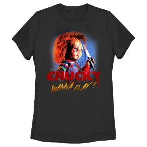 Women's Child's Play Wanna Play T-Shirt - 1 of 4
