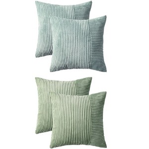 REGALWOVEN 4 Pcs Modern Strip Decorative Throw Pillow Covers for Couch Bed Living Room - 1 of 4