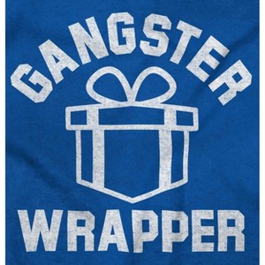 Christmas Presents Gangster Wrapper Graphic T Shirt Men or Women Brisco Brands - 1 of 4