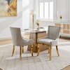 NicBex Vintage Neutrally Toned Thickened Upholstered Dining Chairs Set of 2 with Bronze Nail Head,Modern Style Accent Chairs,Living Room Chairs - 3 of 4