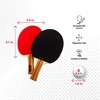 ESPN Ping Pong Paddles (Set of 2) and 3 Star Ping Pong Balls (Set of 3) with Travel Case – (ES-PP215.EXv24) - 4 of 4