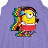 Girls' - Despicable Me Minions - Retro Rainbow Skater Graphic Sleeveless Aline Dress - 2 of 3