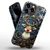 BONGEEK Case Compatible with iPhone 15ProMax,Scratch Resistant Hybrid 2-Layer Hard Shell Bright Phone Case,Christmas Snowflake Reindeer Lovely - 4 of 4