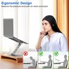 iMountek"Ergonomic Stepless Adjustable Laptop Stand Riser with Heat Dissipation for Laptops & Tablets up to 15.6"Grey - 2 of 4