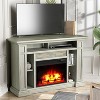 Festivo 50" Corner Freestanding Electric Fireplace Light Gray - 2 of 4
