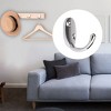 Unique Bargains Zinc Alloy Wall Mounted Rust Resistant Towel Coat Hook 8 Pcs - 3 of 3