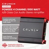 Crunch PX-1000.4 4 Channel 1000 Watt Amp A/B Class Car Stereo Power Amplifier - image 2 of 4