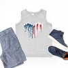 The Juniper Shop Patriotic Plane Heart Youth Tank Top - 4 of 4