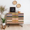 Gigi Rosado Brown Striped Pattern Credenza - Deny Designs - image 3 of 3