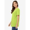 Woman Within Plus Size Perfect Short-Sleeve V-Neck Tee - 4 of 4