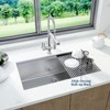 33" Stainless Steel Undermount Kitchen Sink - 1.35mm with Bamboo Board (19x10in, Commercial Grade) for Home Use - 4 of 4