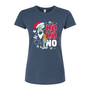 Women's - SpongeBob SquarePants - Ho Ho No Fitted Graphic T-Shirt - 1 of 4