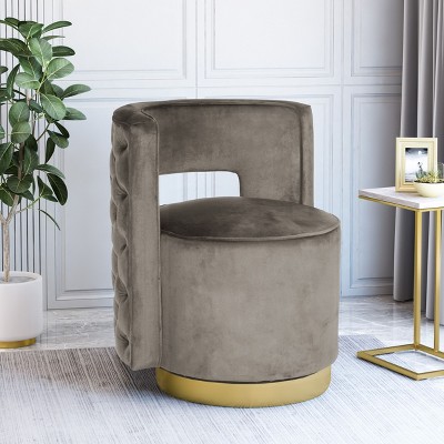 NicBex Accent Swivel Chair Modern Upholstered Sofa Chair Lounge Chair for Reading Room, Bedroom