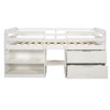 Twin Size Loft Bed with Two Shelves and Two drawers - 4 of 4