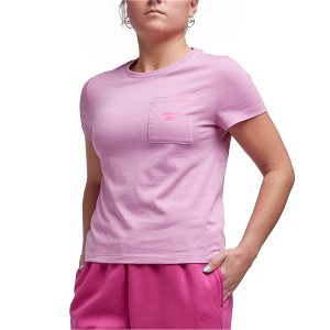 Reebok Womens Logo Pocket Graphic T-Shirt - 1 of 1