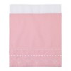 NoJo Tropical Flamingo Pink & White 100% Cotton 4 Piece Nursery Crib Bedding Set - Embroidered Quilt, Fitted Sheet, Dust Ruffle, and Diaper Stacker - 4 of 4