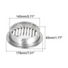 Unique Bargains Stainless Steel Flat Mouth Anti Blocking Outdoor Bathroom Drain Cover for - 2 of 4