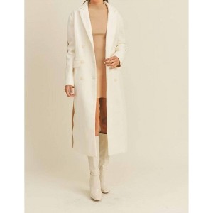 Women's Double Standard Long Color Block Coat - Klesis - 1 of 4