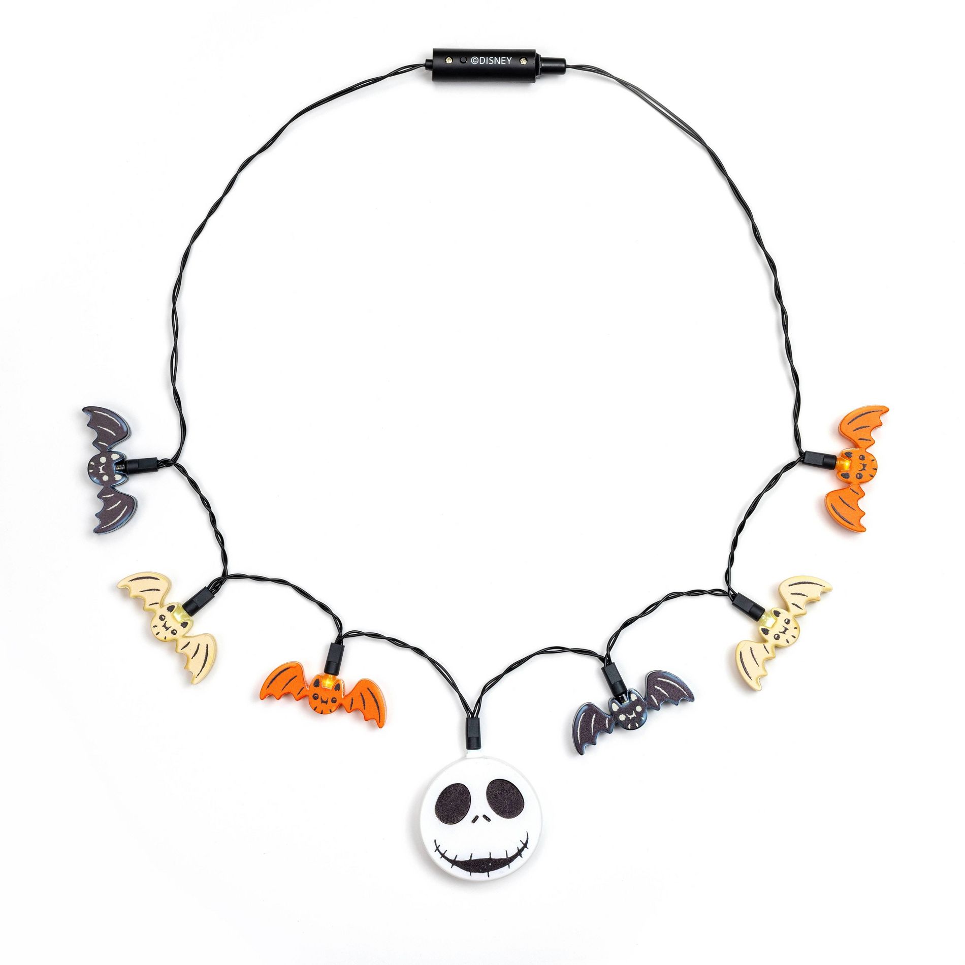Disney Nightmare Before Christmas Glow Necklace: Jack Skellington Costume Jewelry Accessory