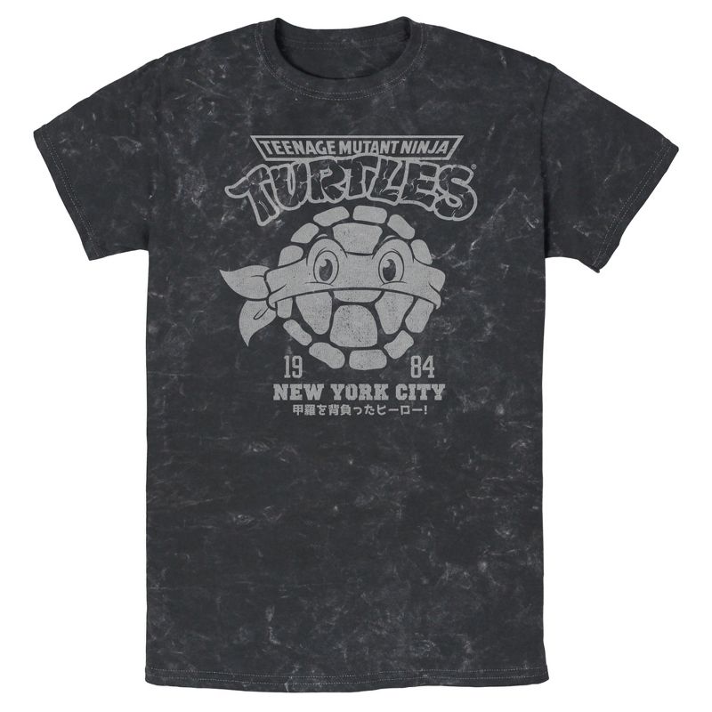 Men's Teenage Mutant Ninja Turtles New York City 1984 Logo Face T-Shirt, 1 of 5