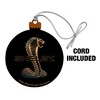 Shelby Cobra Logo Wood Christmas Tree Holiday Ornament - 2 of 4