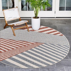 Jill Zarin Outdoor Washington Lines Woven Area Rug - 1 of 3