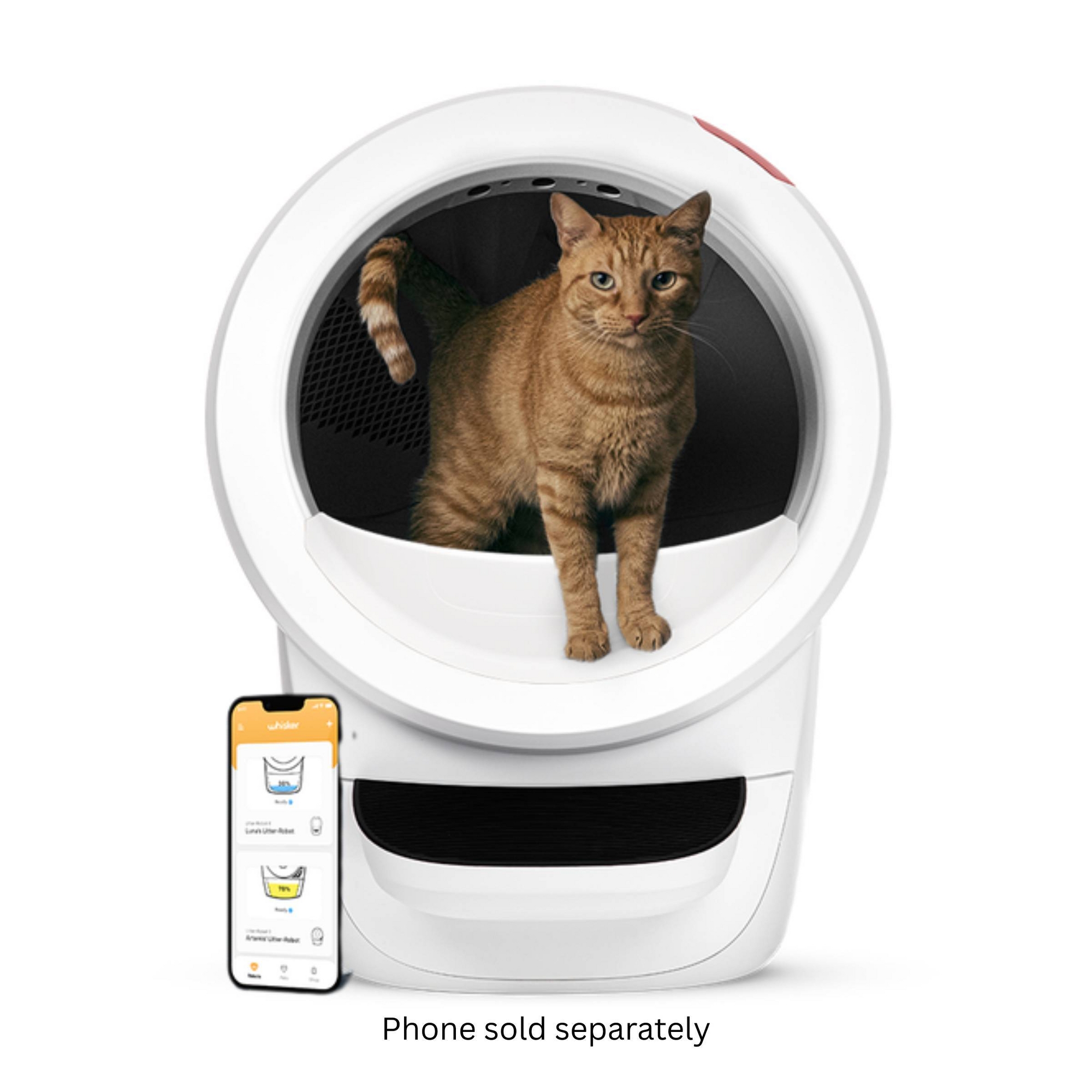 Whisker Litter-Robot 4 Self-Cleaning Automatic Litter Box with Odor Control & Wi-Fi App