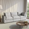 Cloud Sectional Couches for Living Room,100.5" Convertible Love Seat, 3 Seater Modular Sectional Sofa,Deep Seater Furniture Sets - 2 of 4