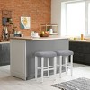 WestinTrends 29" Upholstered Saddle Seat Bar Stool - 2 of 4