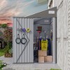 Gulches Optional two-color storage shed, single hinge door, solid structural design, good ventilation, surface with protective film - 2 of 4