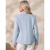 Blazers for Women Business Casual Long Sleeve Lapel Open Front Suit Jacket Work Blazer with Pockets - 4 of 4