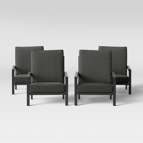Asti Adirondack 4pk Low Profile Patio Chair Charcoal Project