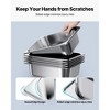 1/2 Size Stainless Steam Hotel Pans, 4 Inch Deep, 6 Pack, Anti-Jam Stainless Steel Catering & Storage Pans - 4 of 4
