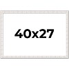 PosterPalooza | Sculpted White Picture Frame - UV Acrylic, Backing Board, Hanging Hardware Included - 2 of 4