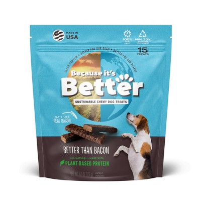 Because It's Better Sweet Potato & Cinnamon Plant Based Chewy Dog Treats - 6.1oz