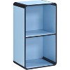 Kings Brand Furniture Dothan 2-Tier Cube Open Bookcase - Space Saving Storage Shelf Organizer Bookshelf - image 4 of 4