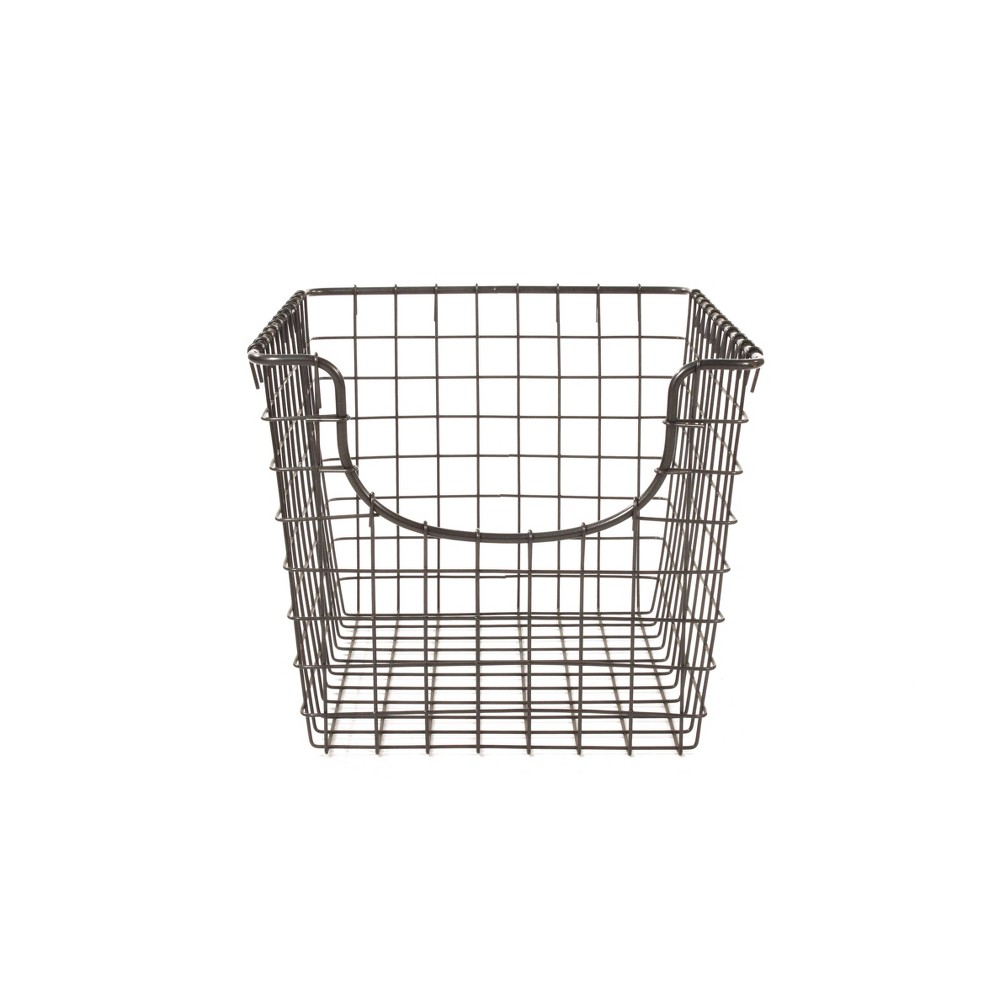 Photos - Other interior and decor Spectrum Diversified Scoop Small Basket Dark Silver