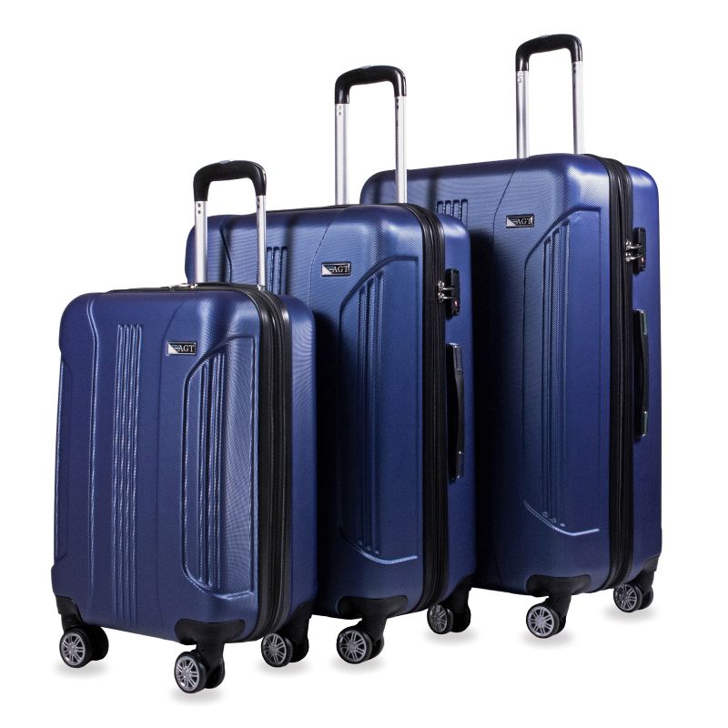 American Green Travel Denali S 3-Piece TSA Anti-Theft Spinner Luggage Sets, 1 of 7