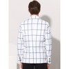 Lars Amadeus Men's Notch Lapel Two Button Contrasting Color Plaid Sports Coat - 3 of 4