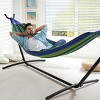 Sorbus Double Hammock With Steel Stand - Portable Carrying Case Included - 4 of 4