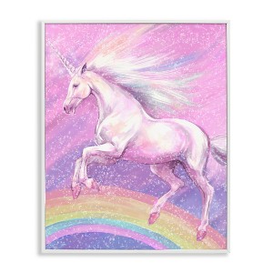 Stupell Industries Rainbow Unicorn Scene, 16" x 20" - 1 of 4