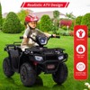 12V Kids Ride on ATV for Toddlers,High/Low Variable Speed Ride on Electric Vehicle,w/Led Lights,Music - 2 of 4