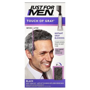 Just for Men Touch of Gray®, T-55 Black, Single Application Haircolor Kit - 1 of 3
