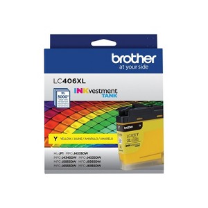 Brother LC406XL Yellow High Yield Ink Cartridge Prints Up to 5 000 Pages (LC406XLYS) - 1 of 4