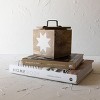 Barn Quilt Trinket Box with Lid Wood, Metal & White Resin by Foreside Home & Garden - 2 of 4