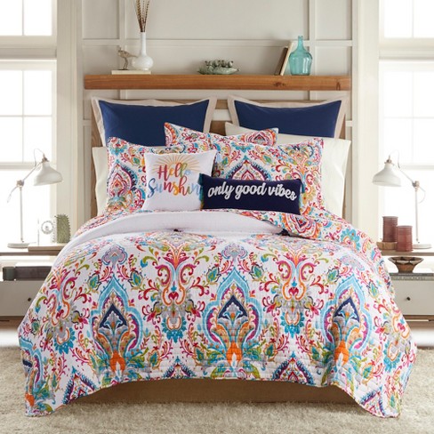 Formosa Quilt Set - One King Quilt And Two King Shams - Levtex Home ...