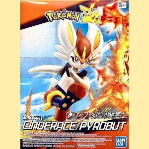 Bandai Pokemon Pokepla Cinderace Action Figure Model Kit - 1 of 3